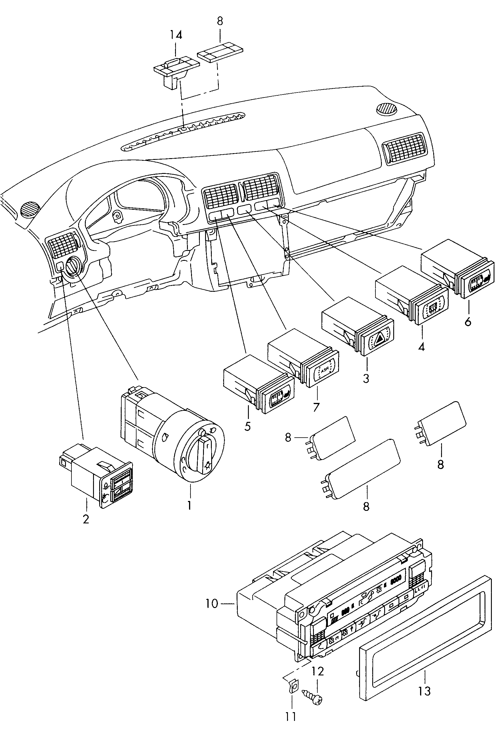 VAG 1J0 953 235 J - Ohutulede lüliti onlydrive.pro