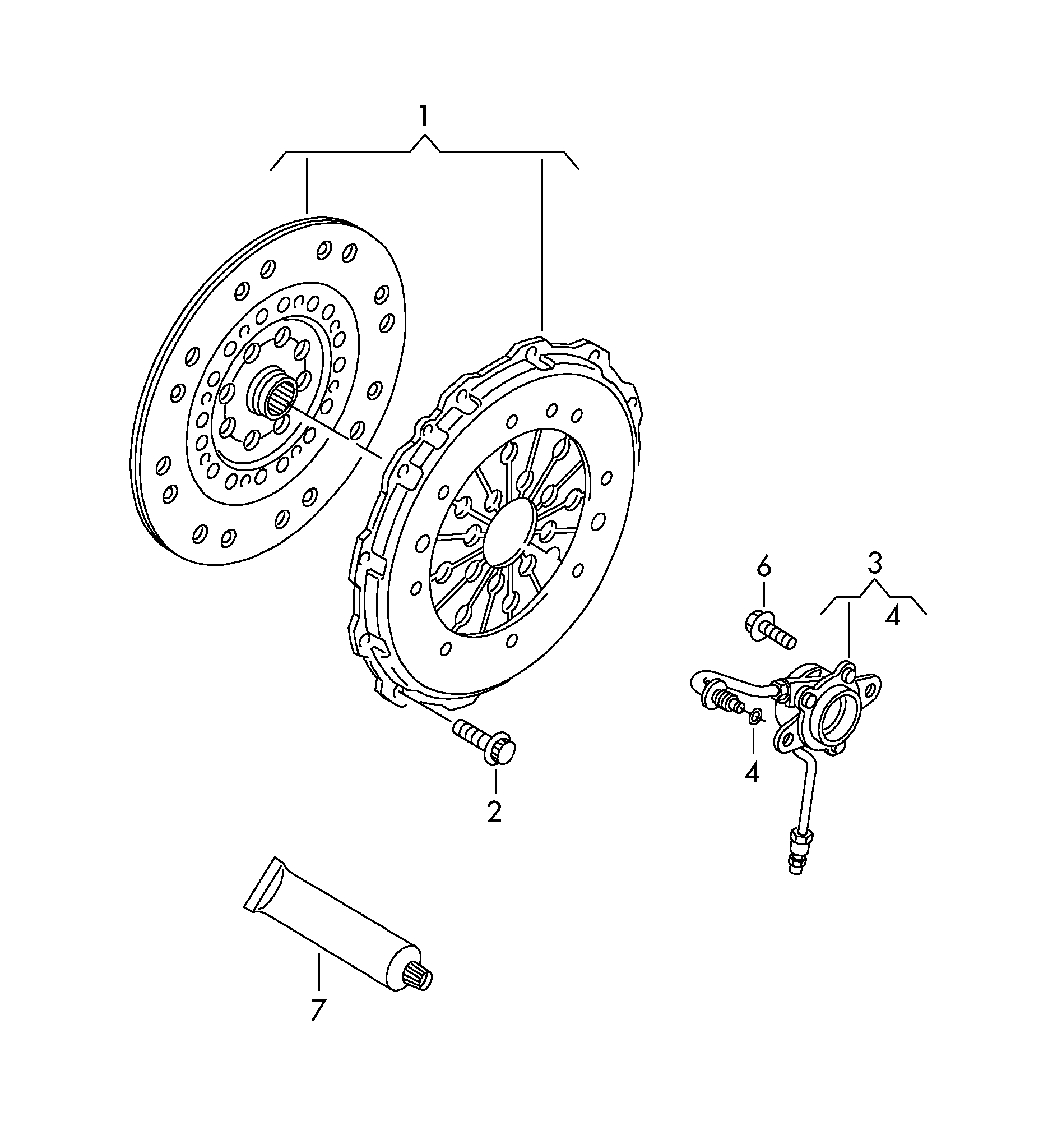 VAG 070 141 015 N - Clutch Kit onlydrive.pro