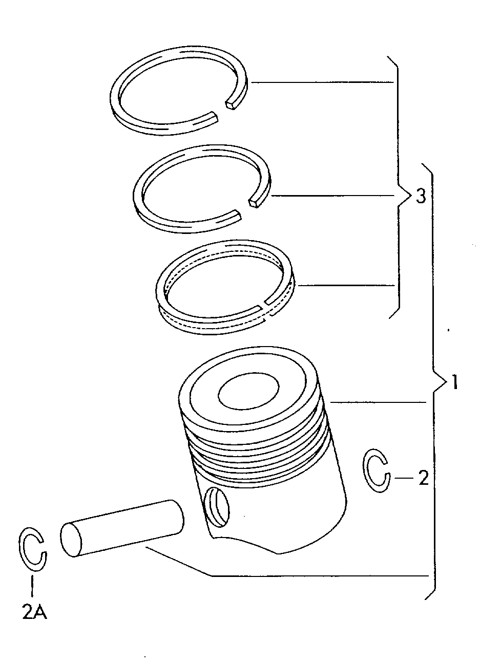 VW 06H 107 065 BK - Piston onlydrive.pro