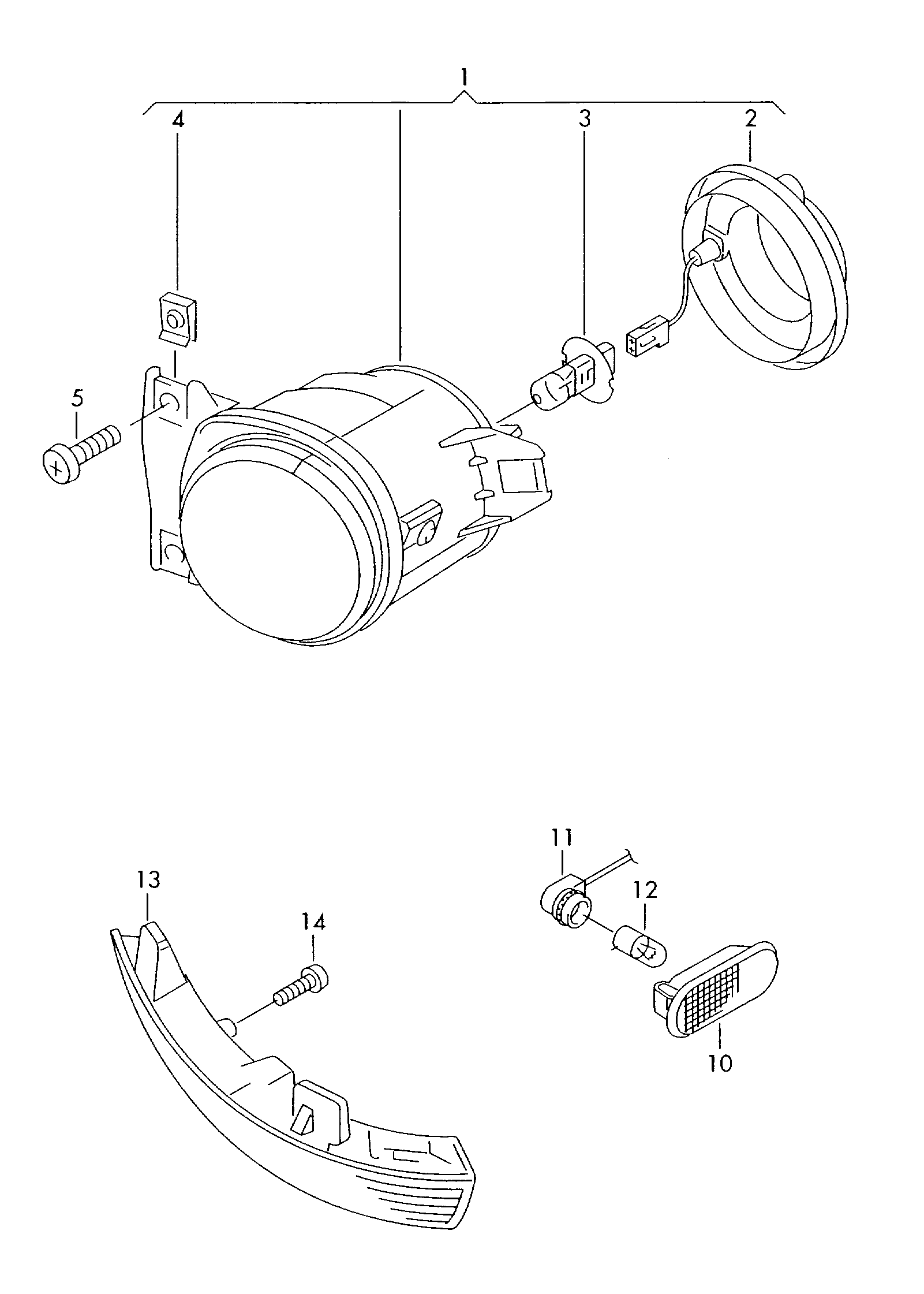 VW 1K0949101 - Pagrieziena signāla lukturis onlydrive.pro