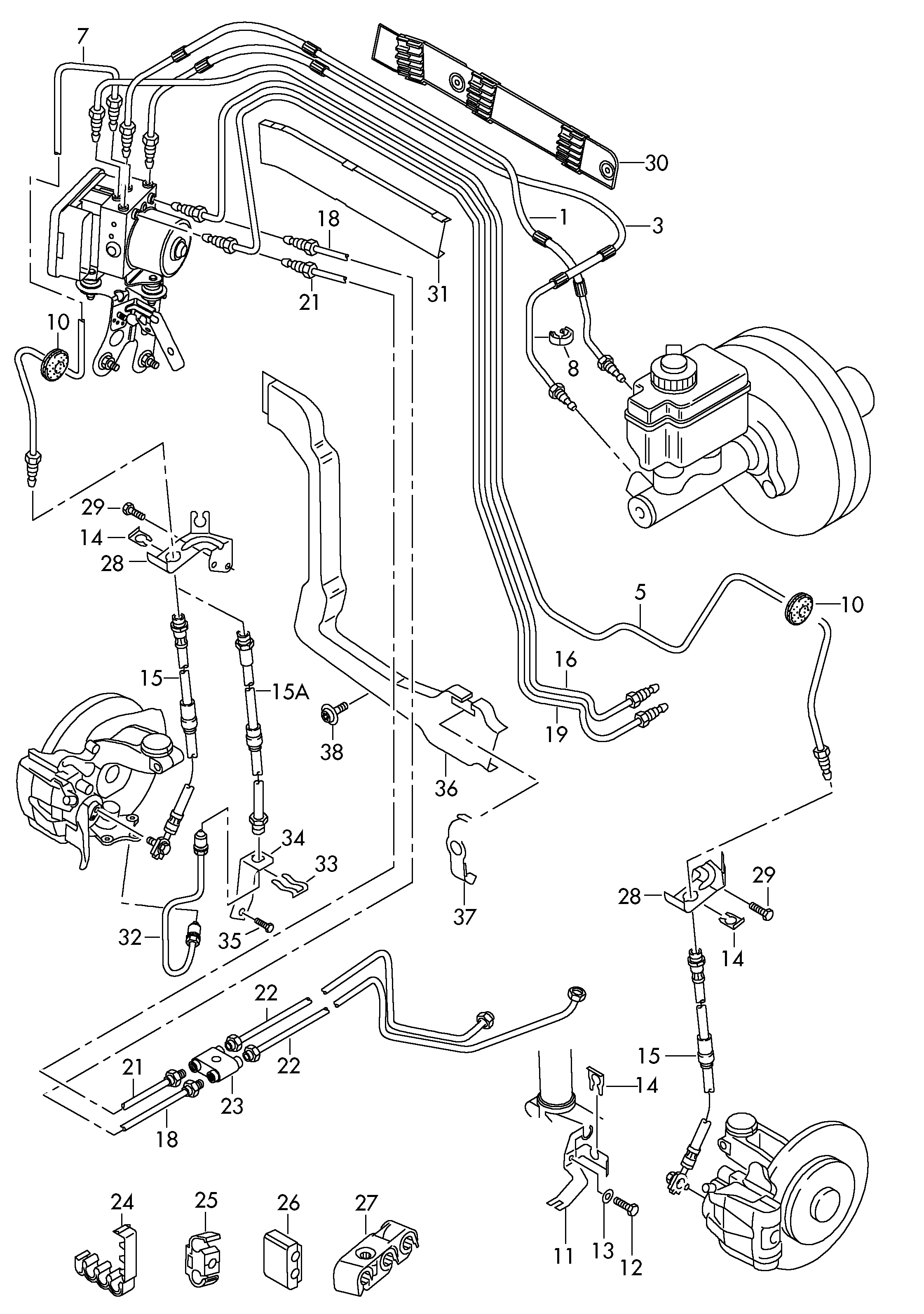 Seat 1K0 611 701 B - Pidurivoolik onlydrive.pro