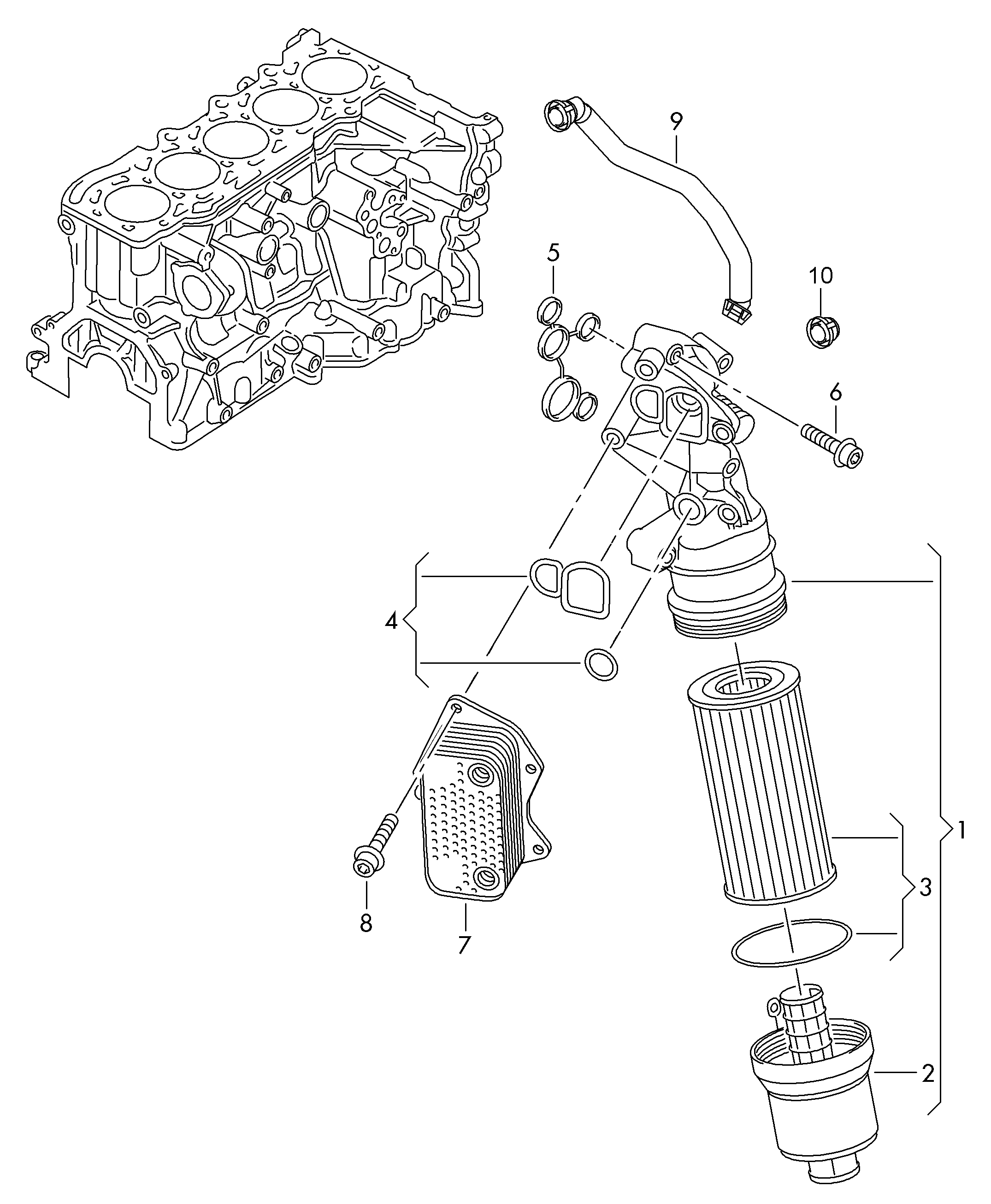 VW 07K117070 - Прокладка, масляный радиатор onlydrive.pro