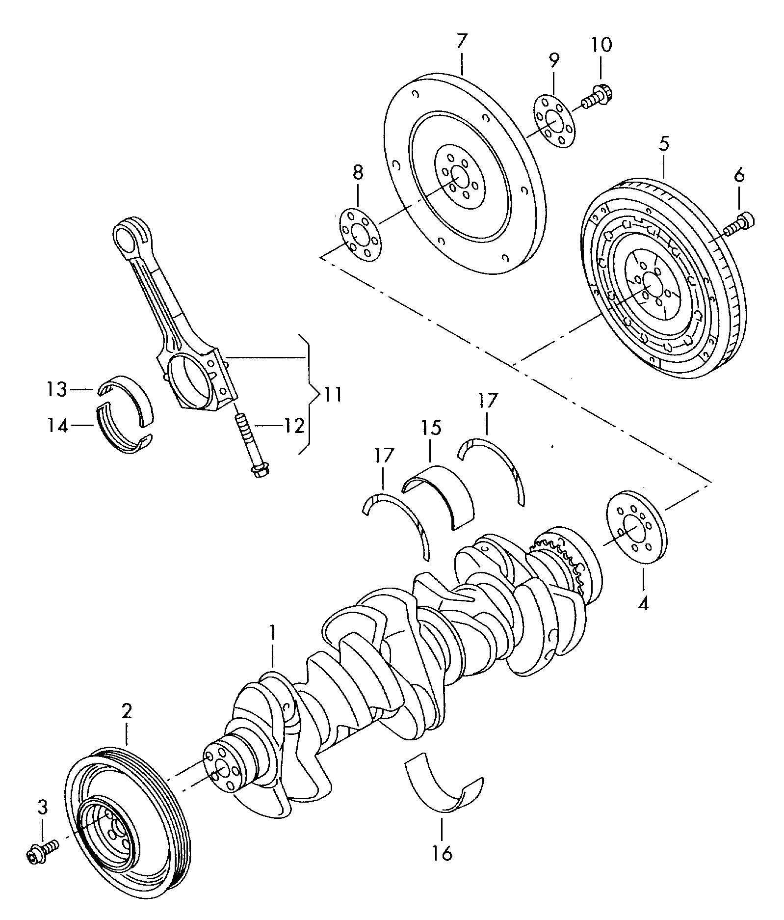 VAG 07K105243F - Belt Pulley, crankshaft onlydrive.pro