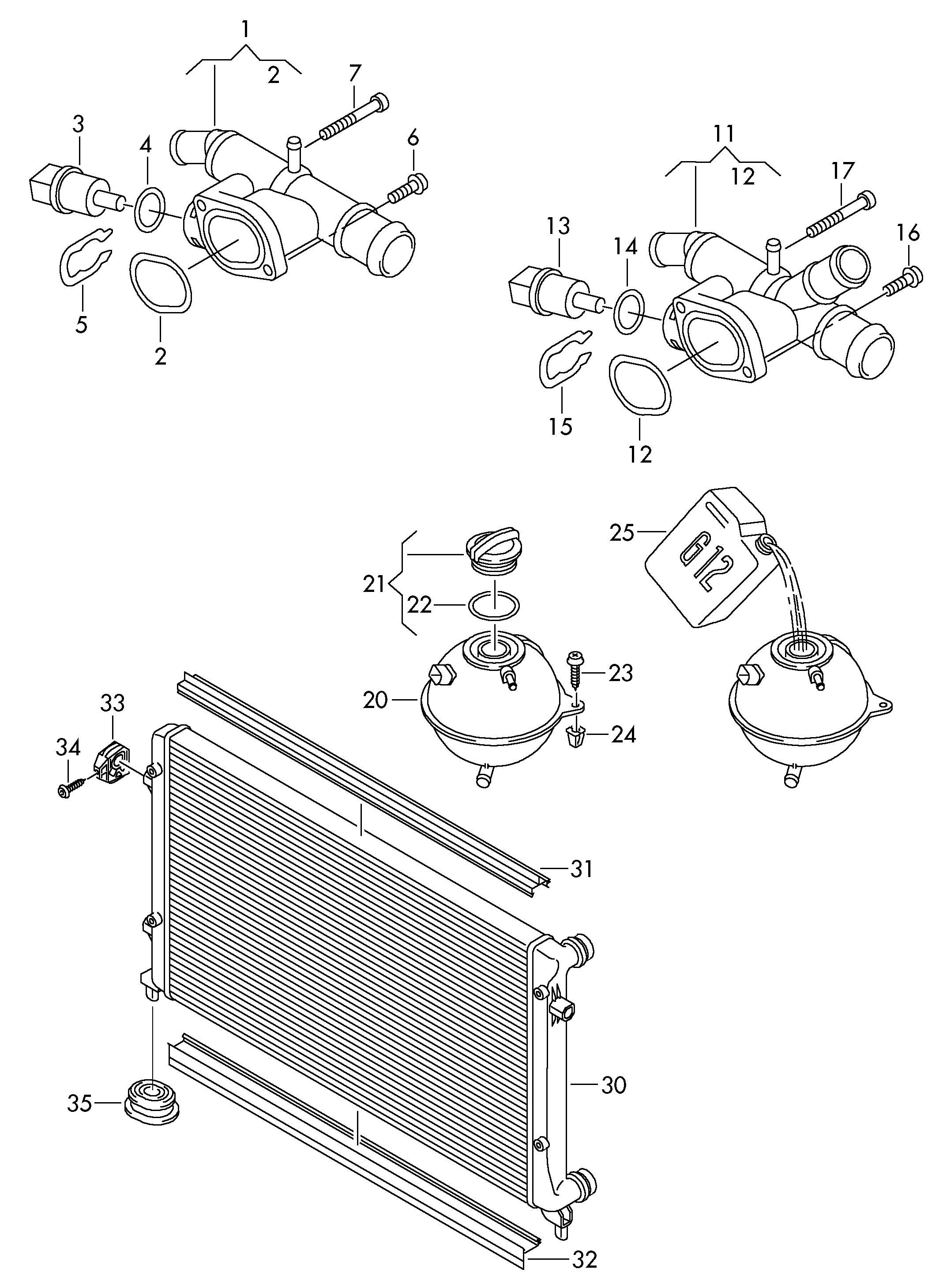 VAG 03L 121 132 - Coolant Flange onlydrive.pro