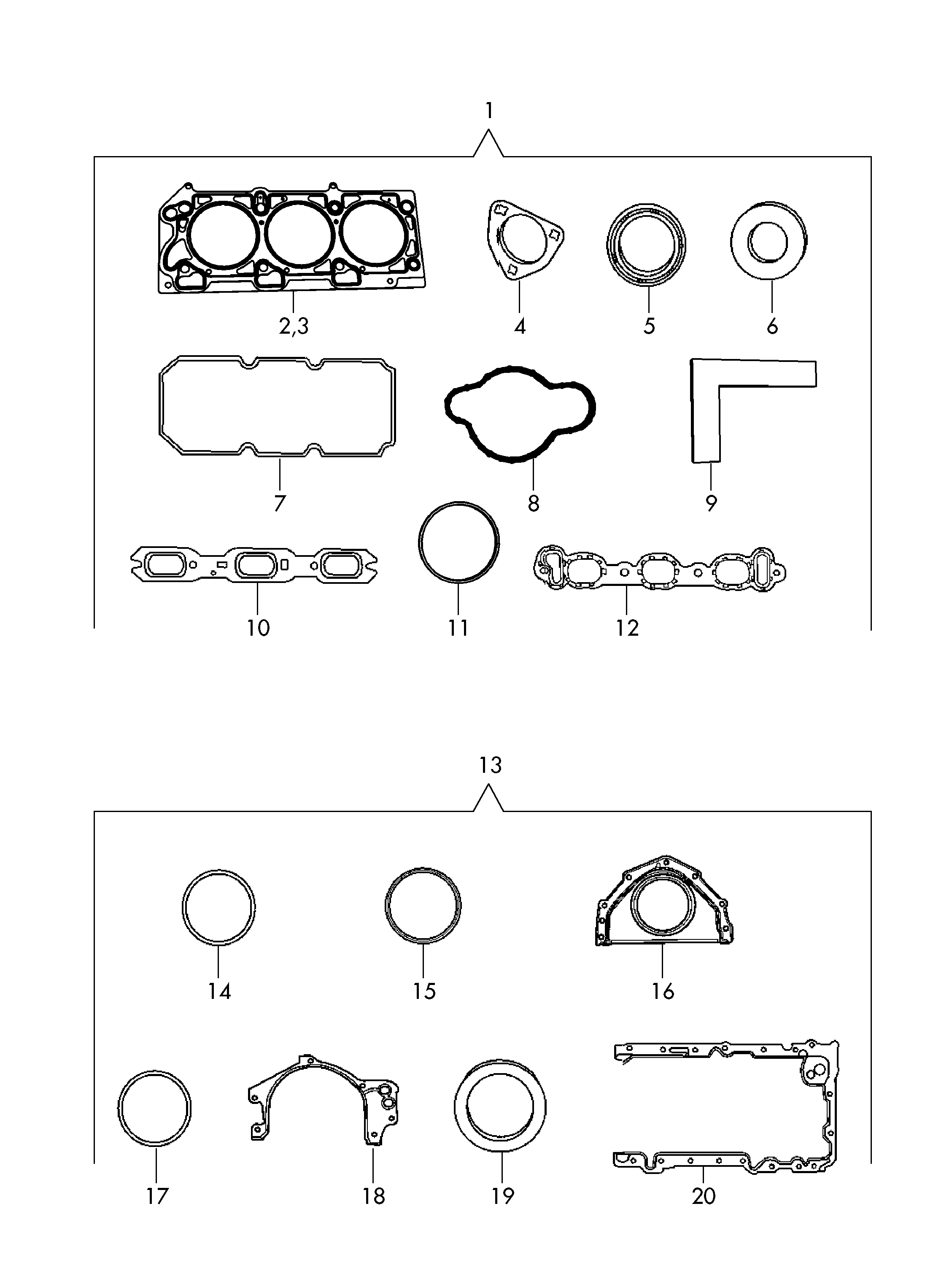 VAG 7B0 133 717 A - Gasket, intake manifold onlydrive.pro