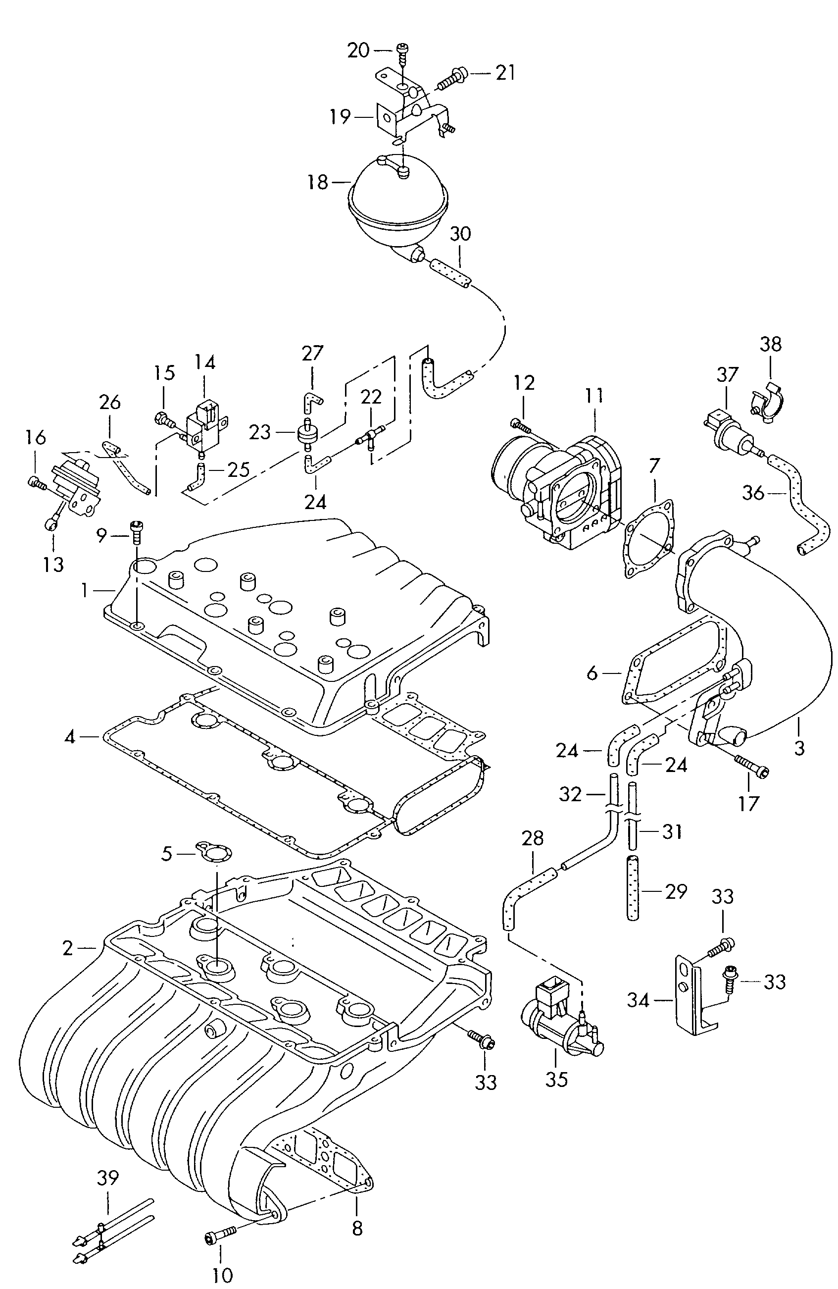 Seat 022 133 062 AB - Throttle body onlydrive.pro