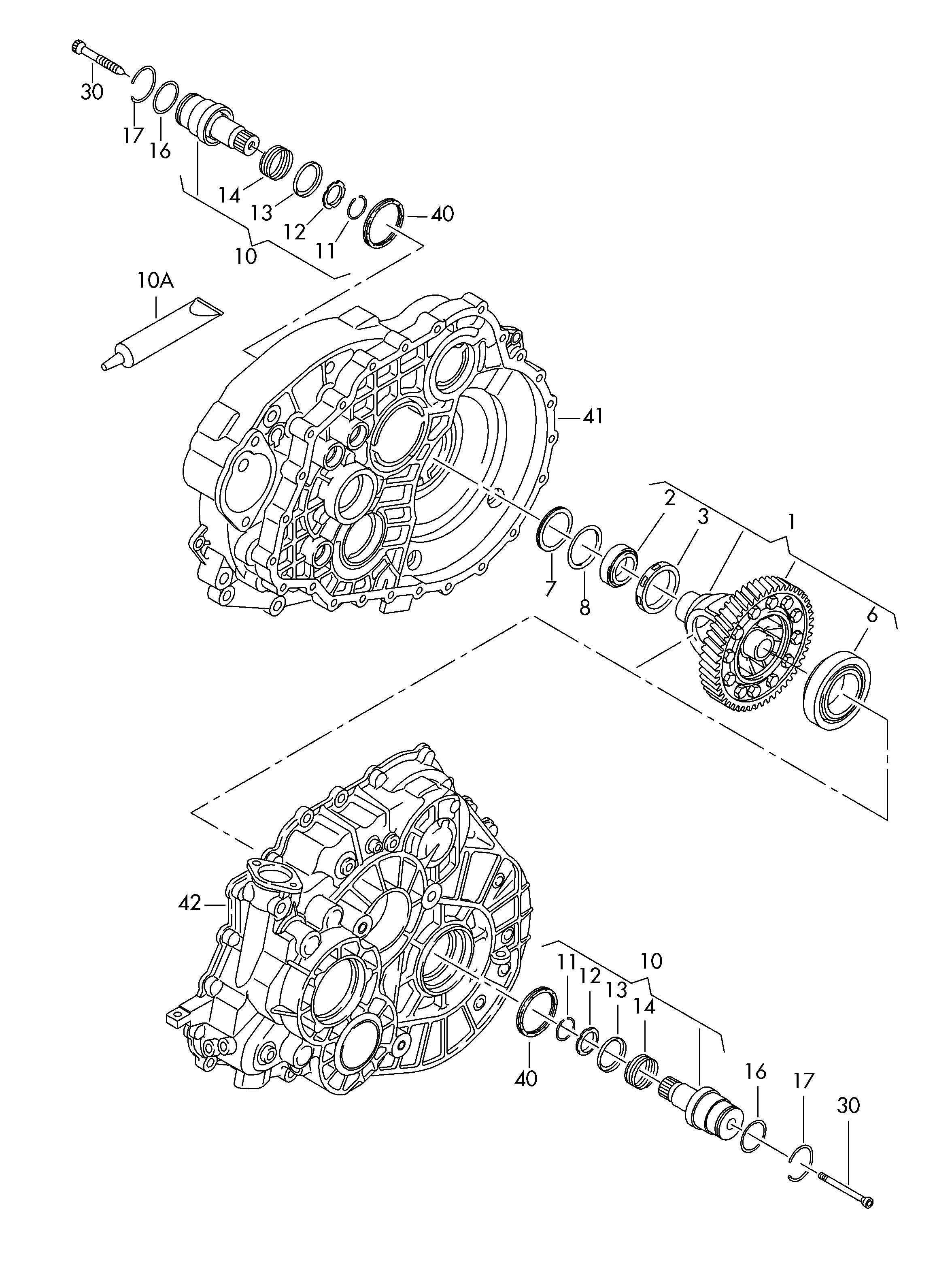 VAG 0A6409343C - Stub Axle, differential onlydrive.pro