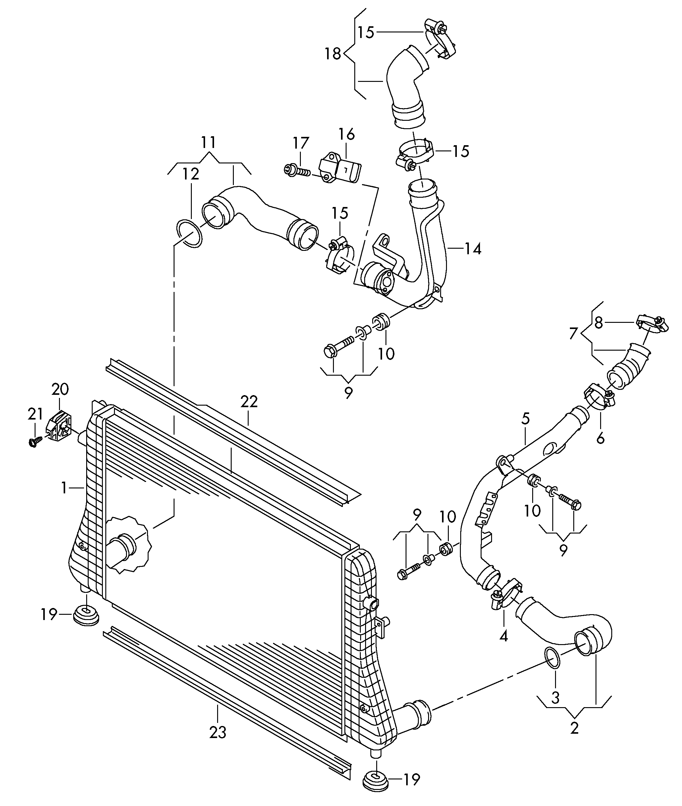 Seat 1K0 121 367 P - Mounting, radiator onlydrive.pro