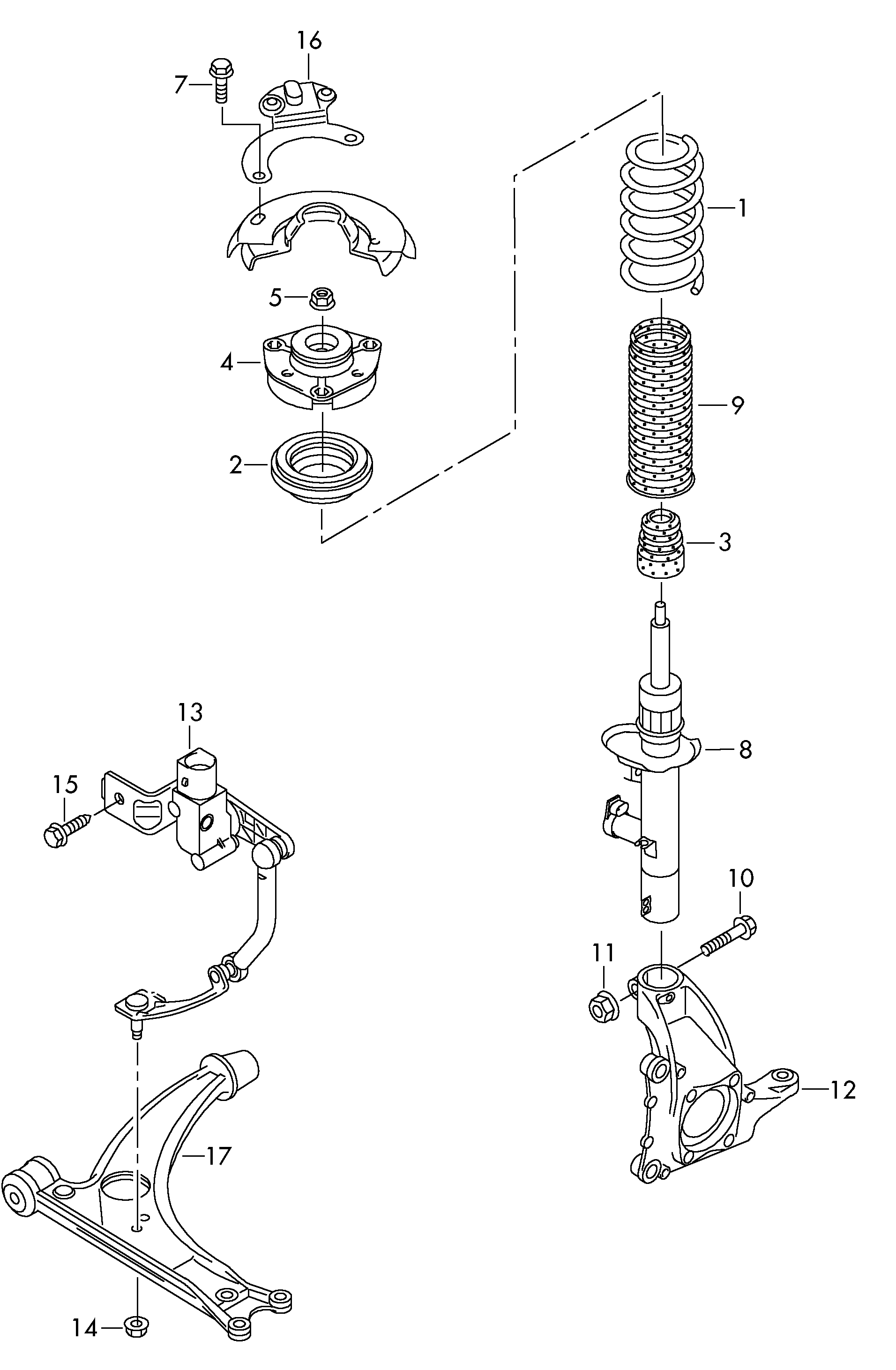 Seat 7N0 412 331 - Top Strut Mounting onlydrive.pro