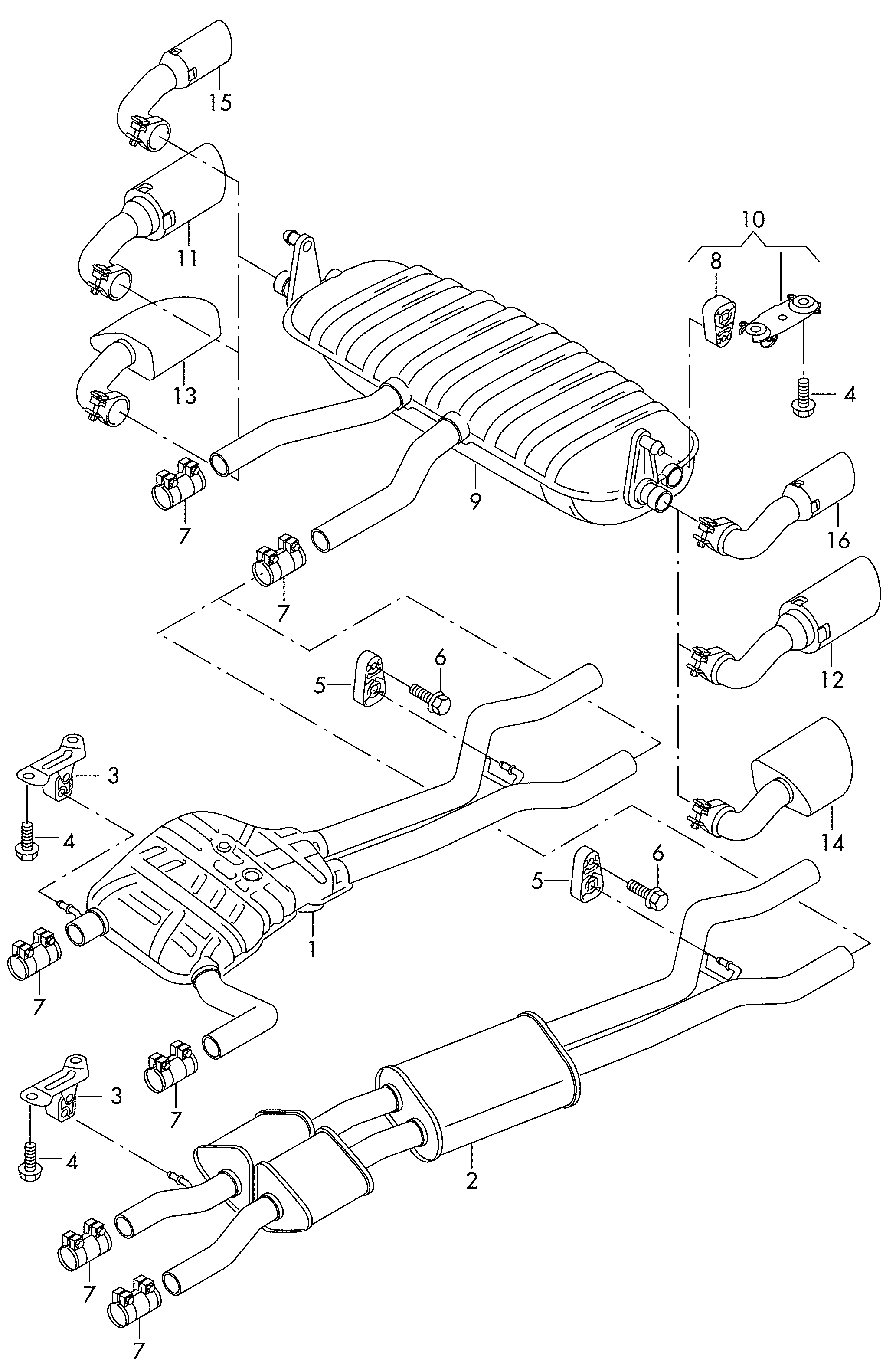 Skoda 1K0253141S - Pipe Connector, exhaust system onlydrive.pro