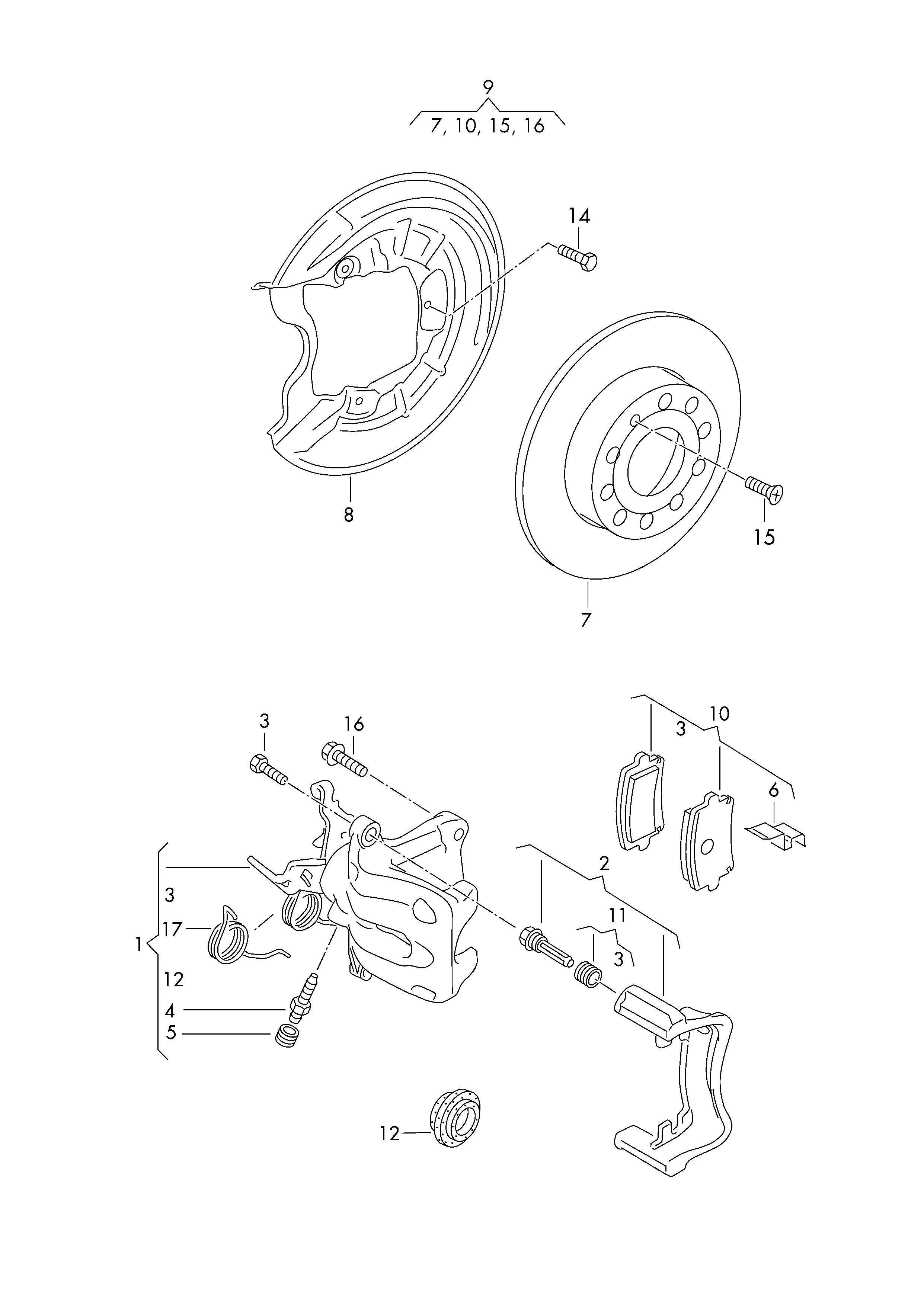 Skoda 5K0 698 451 A - Piduriklotsi komplekt,ketaspidur onlydrive.pro