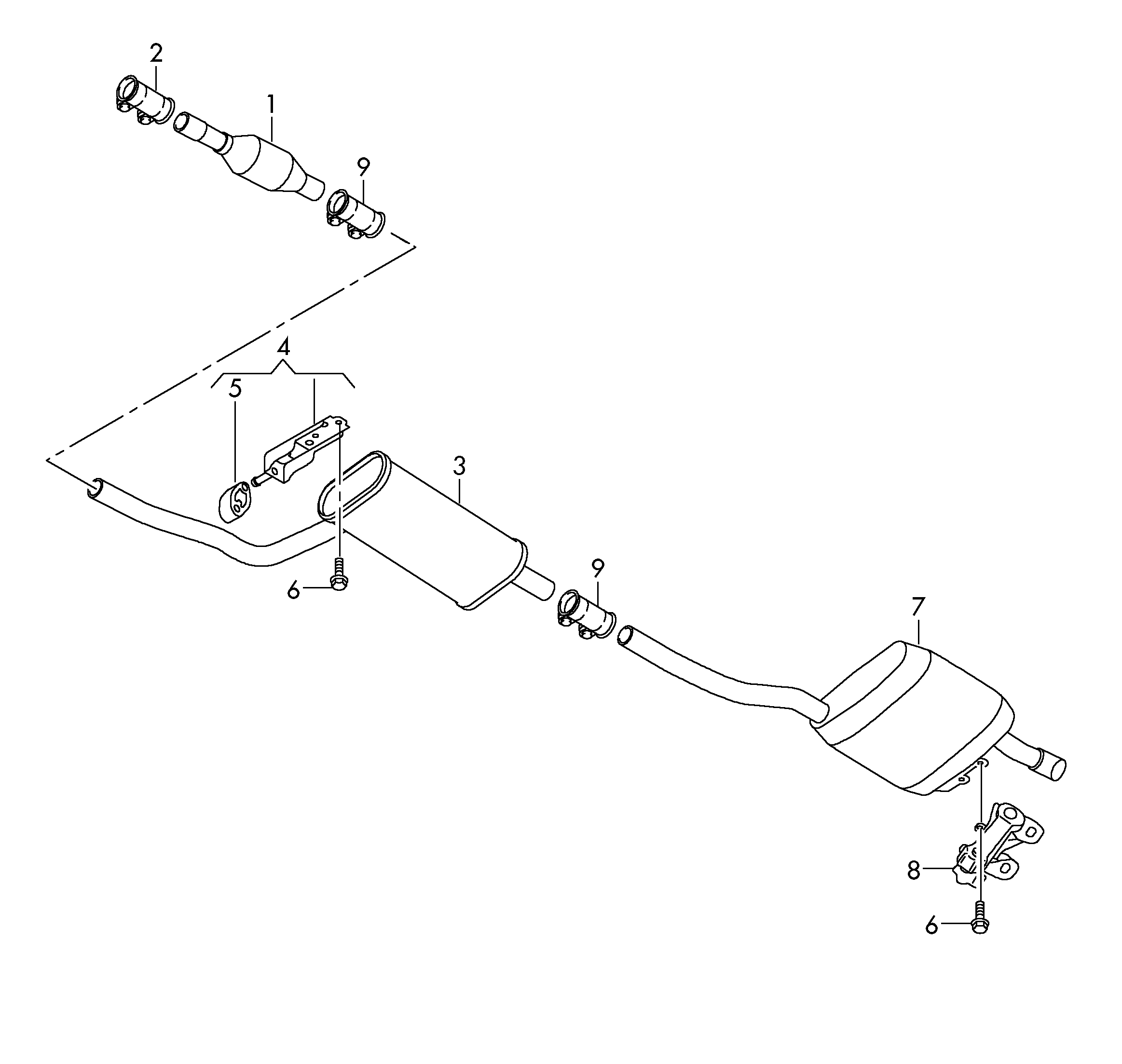 Seat 1K0 253 147 - Кронштейн, втулка, система выпуска ОГ onlydrive.pro