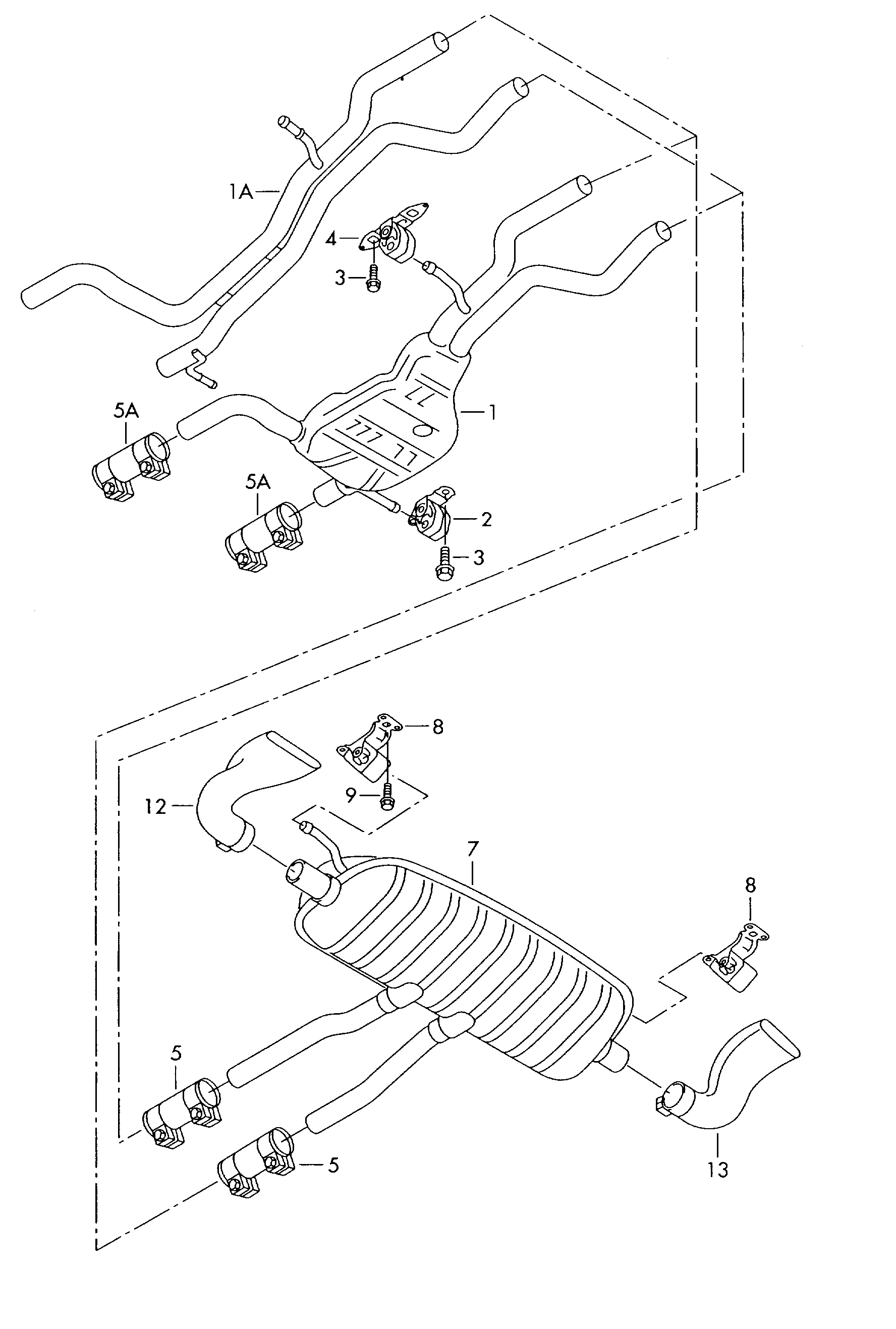 Seat 7L0253144D - Kronšteins, Trokšņa slāpētājs onlydrive.pro