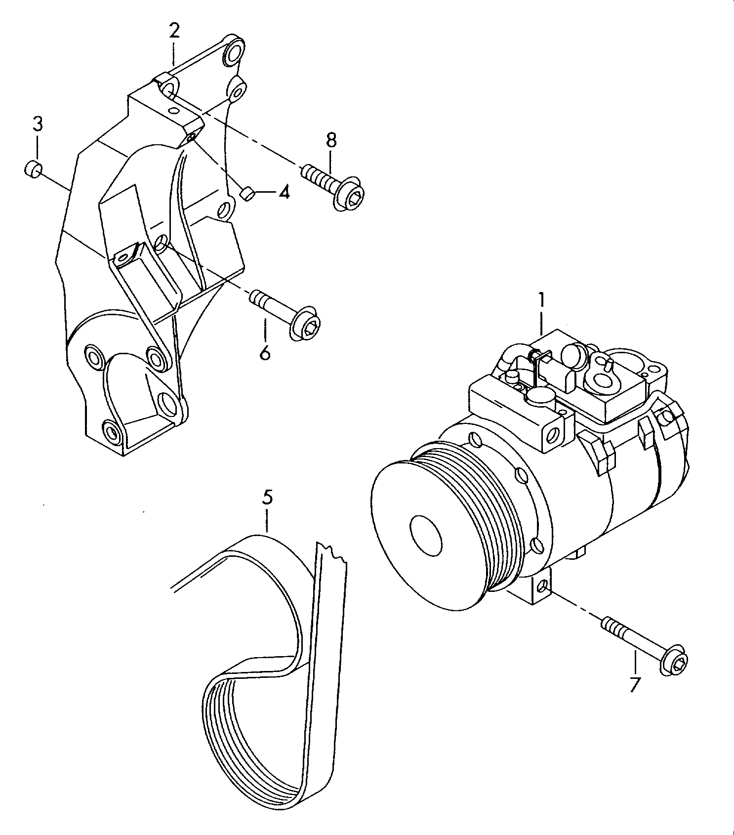 VW 7L6820803H - Compressor, air conditioning onlydrive.pro