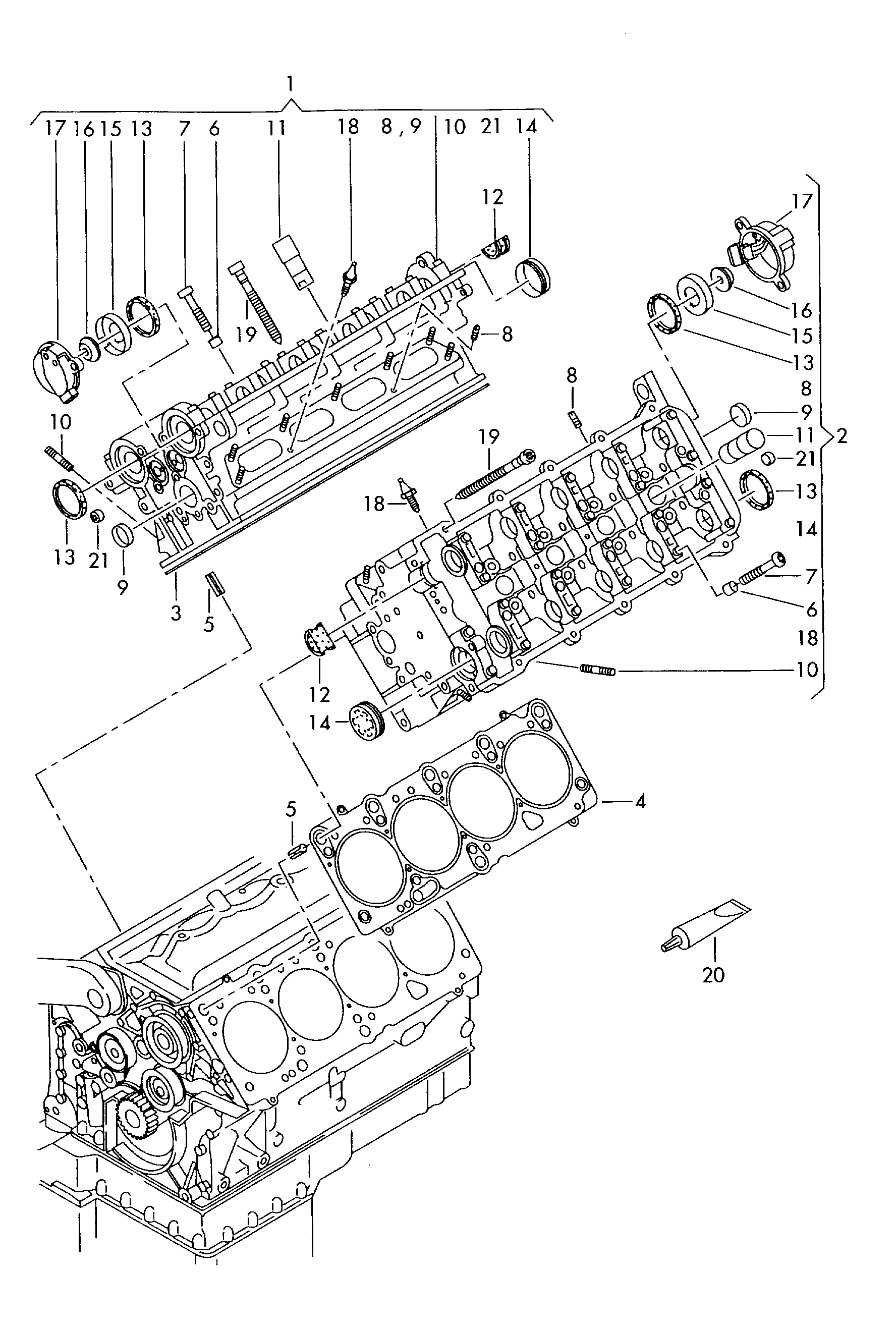 VAG 077 103 383 BS - Blīve, Motora bloka galva onlydrive.pro