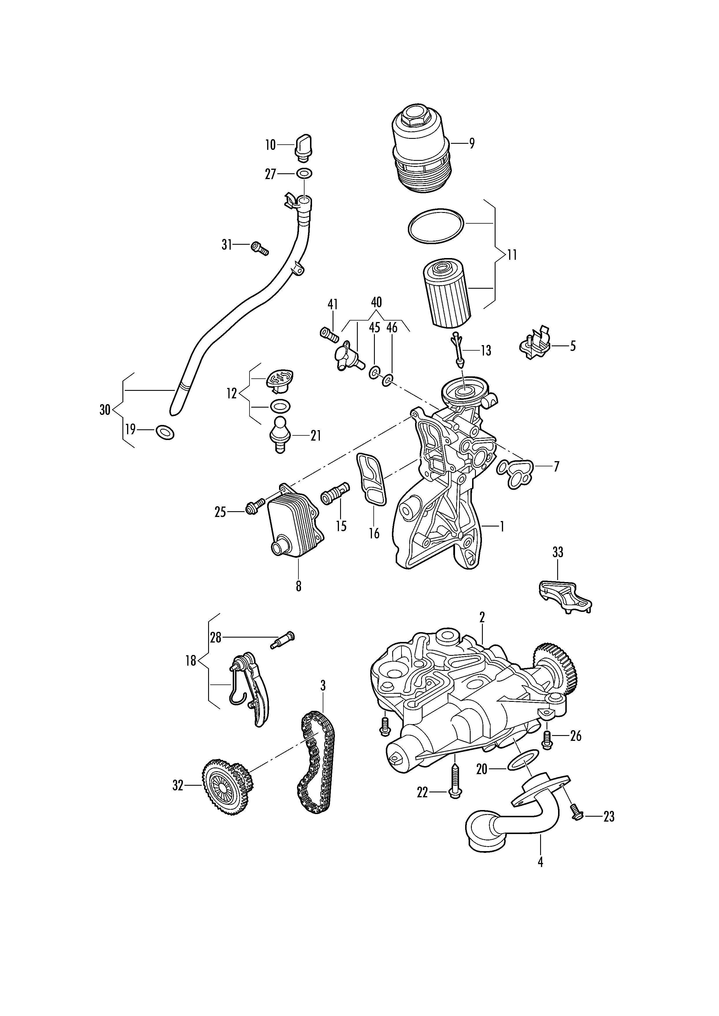 Seat 06L 117 070 - Tarpiklis, alyvos aušintuvas onlydrive.pro