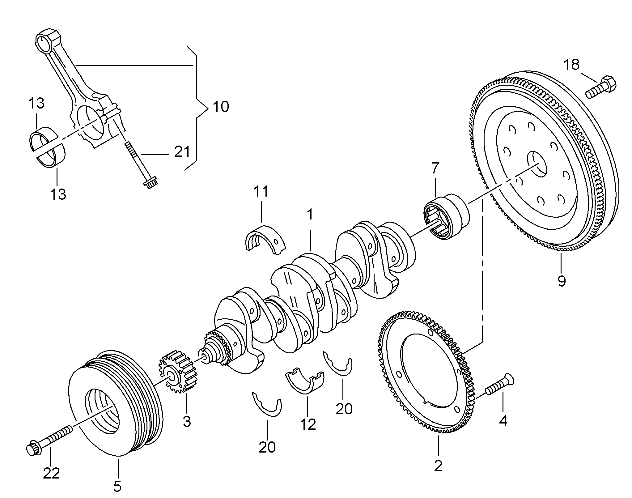 VAG 06K 105 243 D - Belt Pulley, crankshaft onlydrive.pro