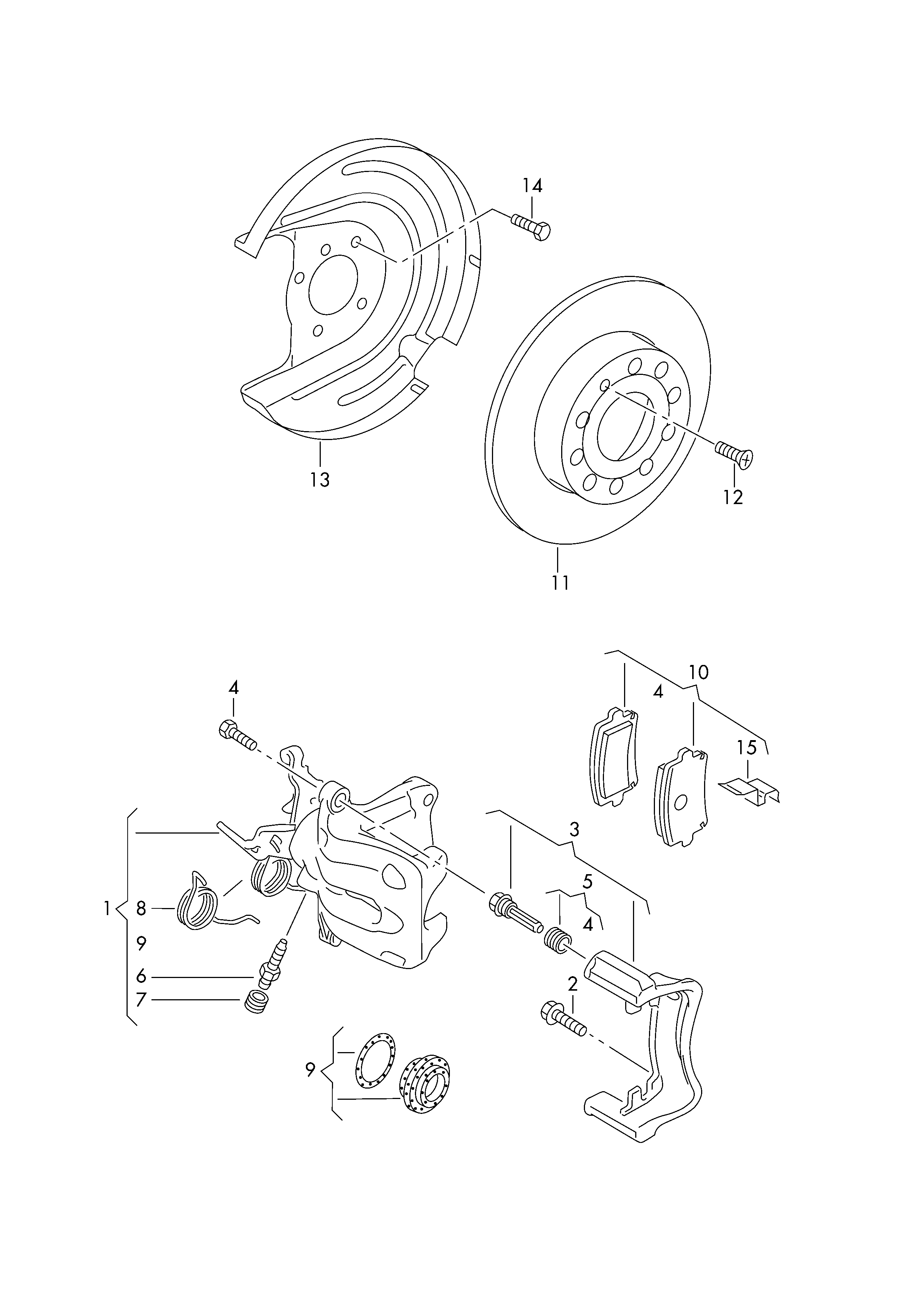 Seat 5F0615423 - Ремкомплект, тормозной суппорт onlydrive.pro