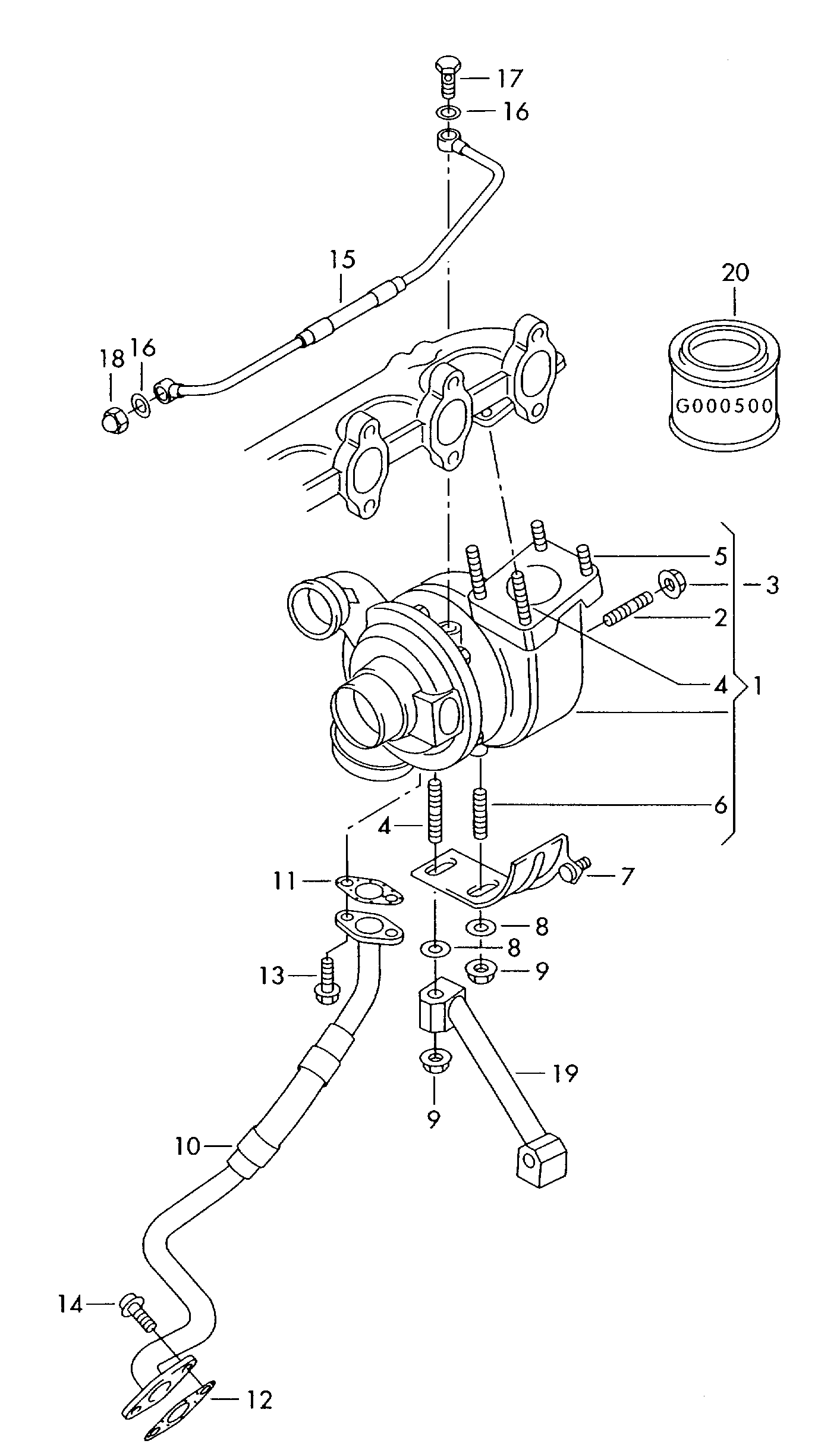 VAG 035145757C - Gasket, charger onlydrive.pro