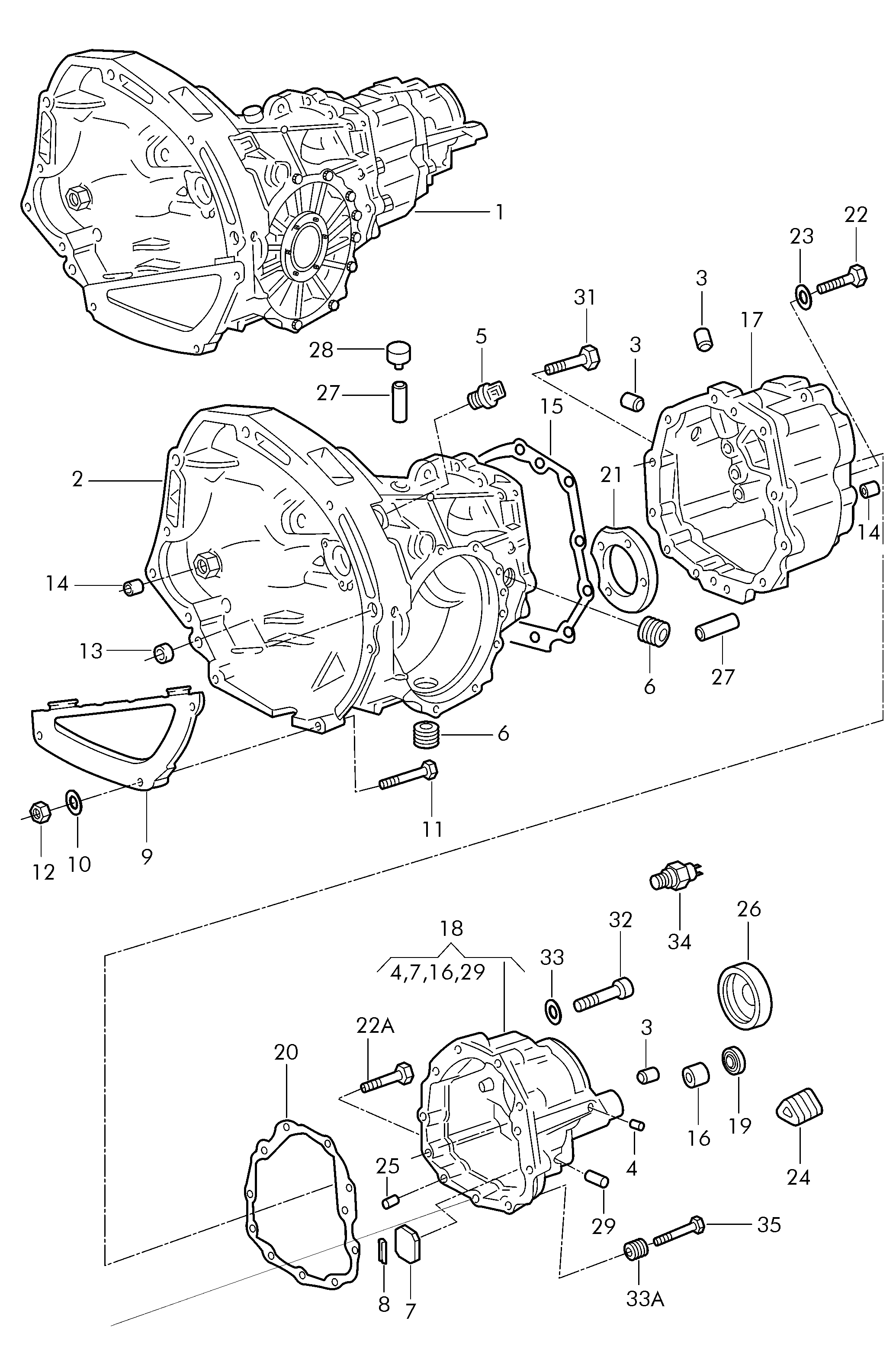 VAG 014 301 473 - Bearing, manual transmission onlydrive.pro