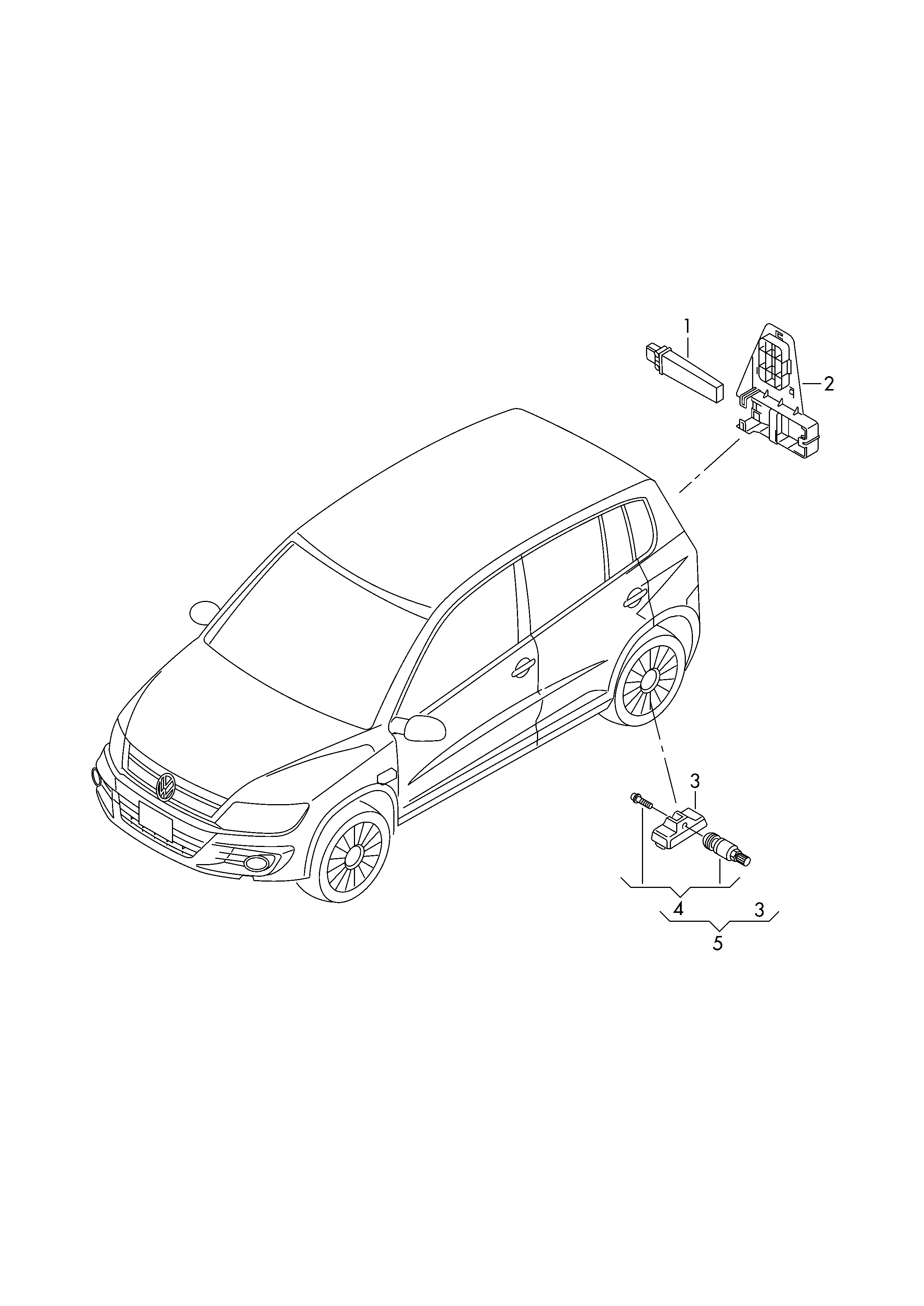 VW 3AA907275B - Remondikomplekt, ventiil (rehvirõhu kontrollsüsteem) onlydrive.pro