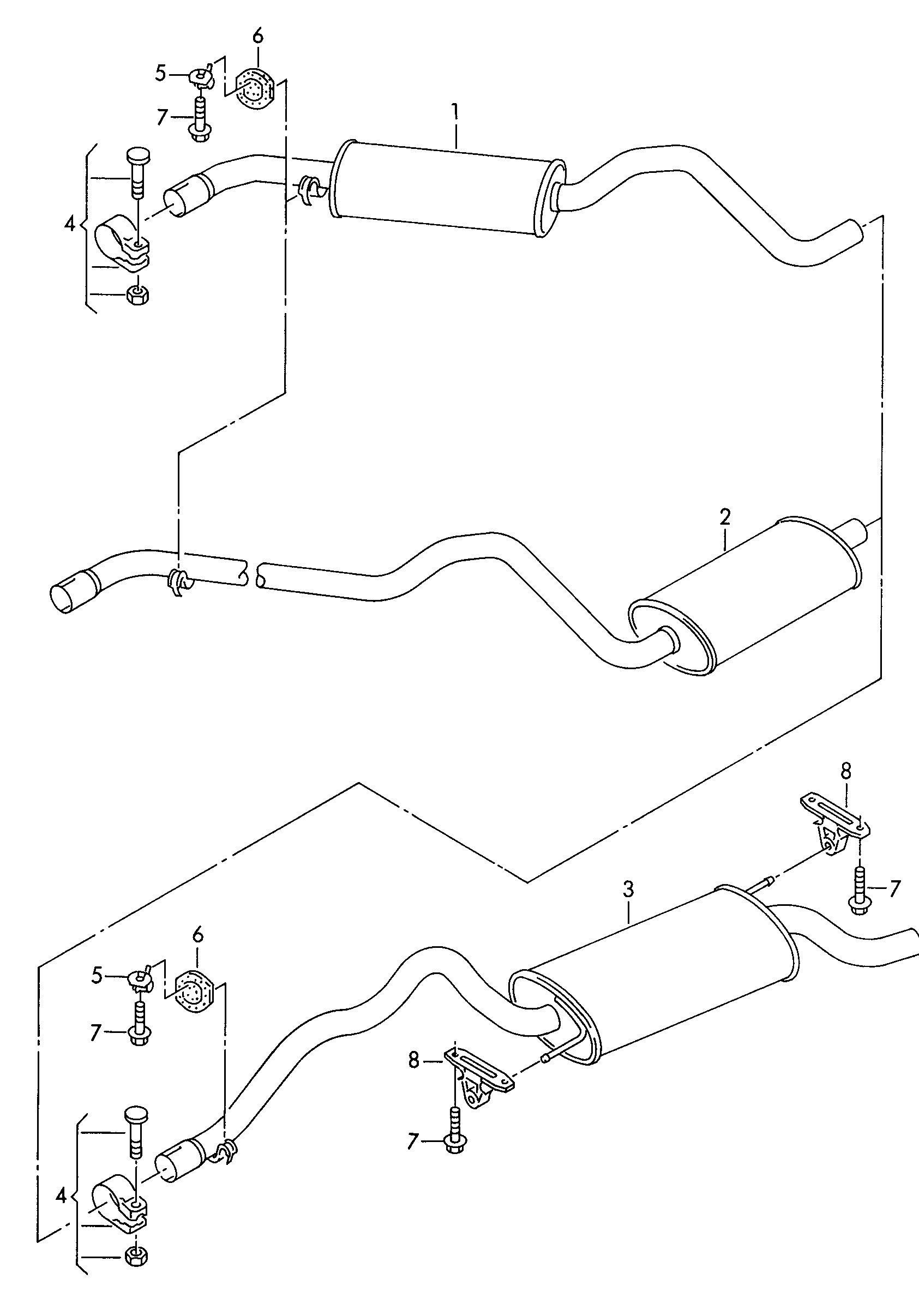 VW 8A0 253 147 A - Holding Bracket, silencer onlydrive.pro