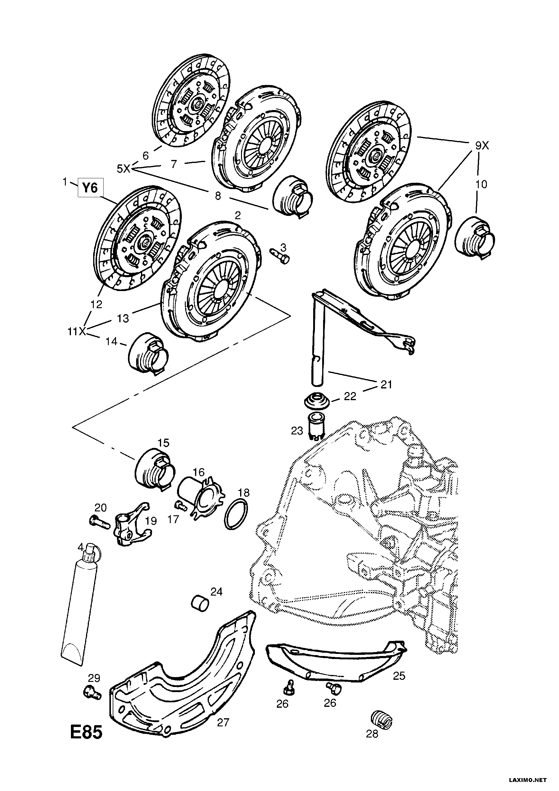 Opel 6 64 244 - Kytkinlevy onlydrive.pro