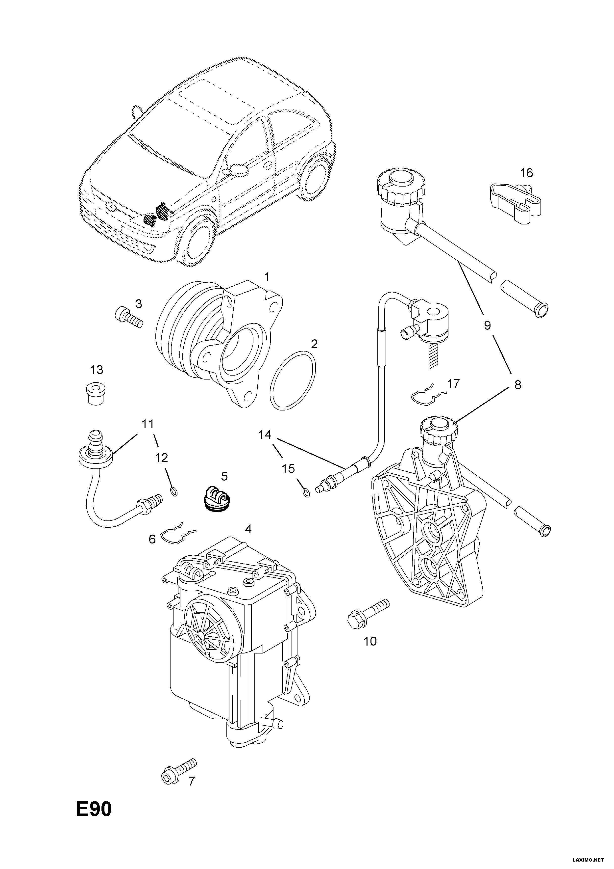 Opel 56 79 304 - Irroitusmekanismi, kytkin onlydrive.pro