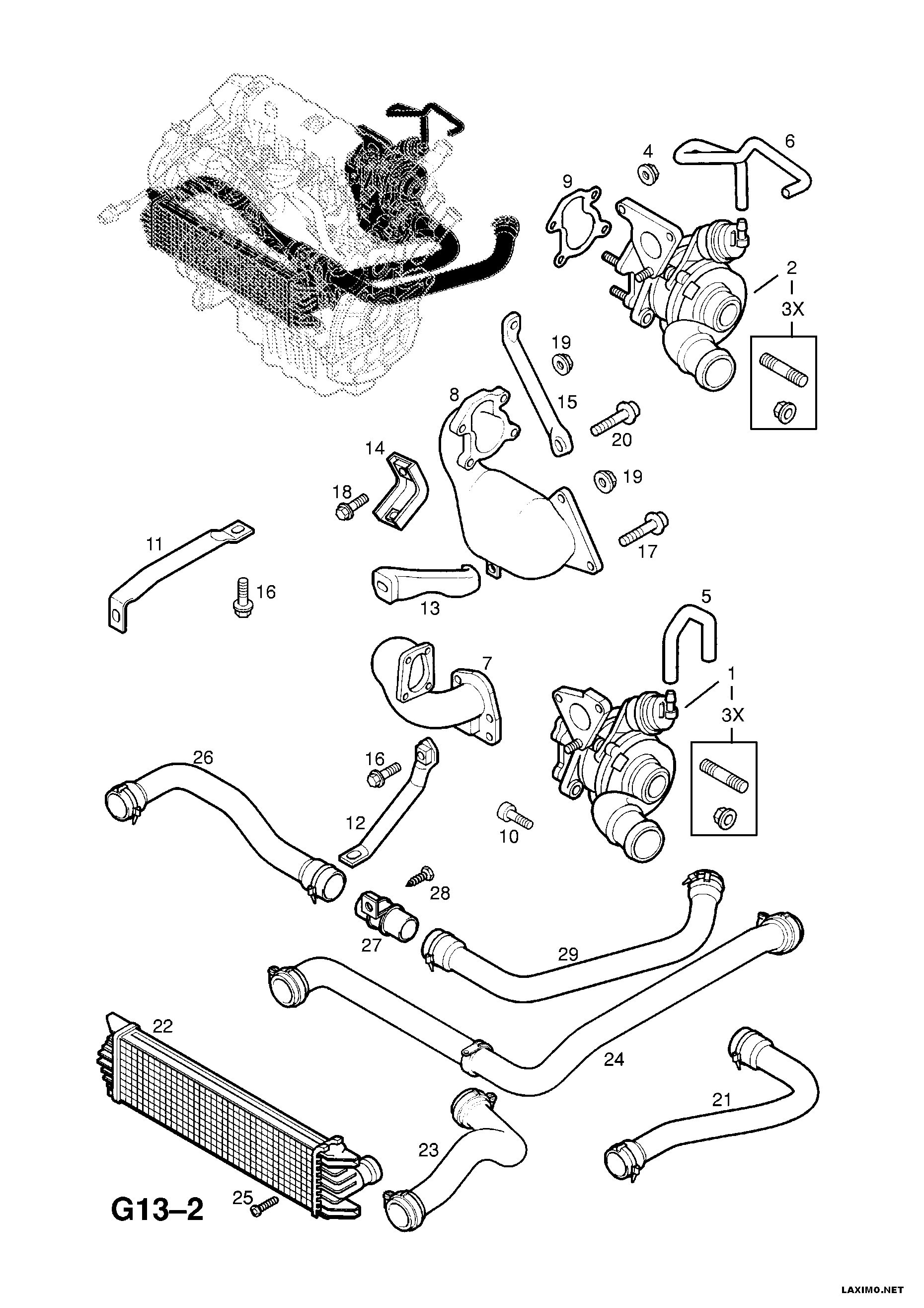 Opel 44 09 975 - Турбина, компрессор onlydrive.pro