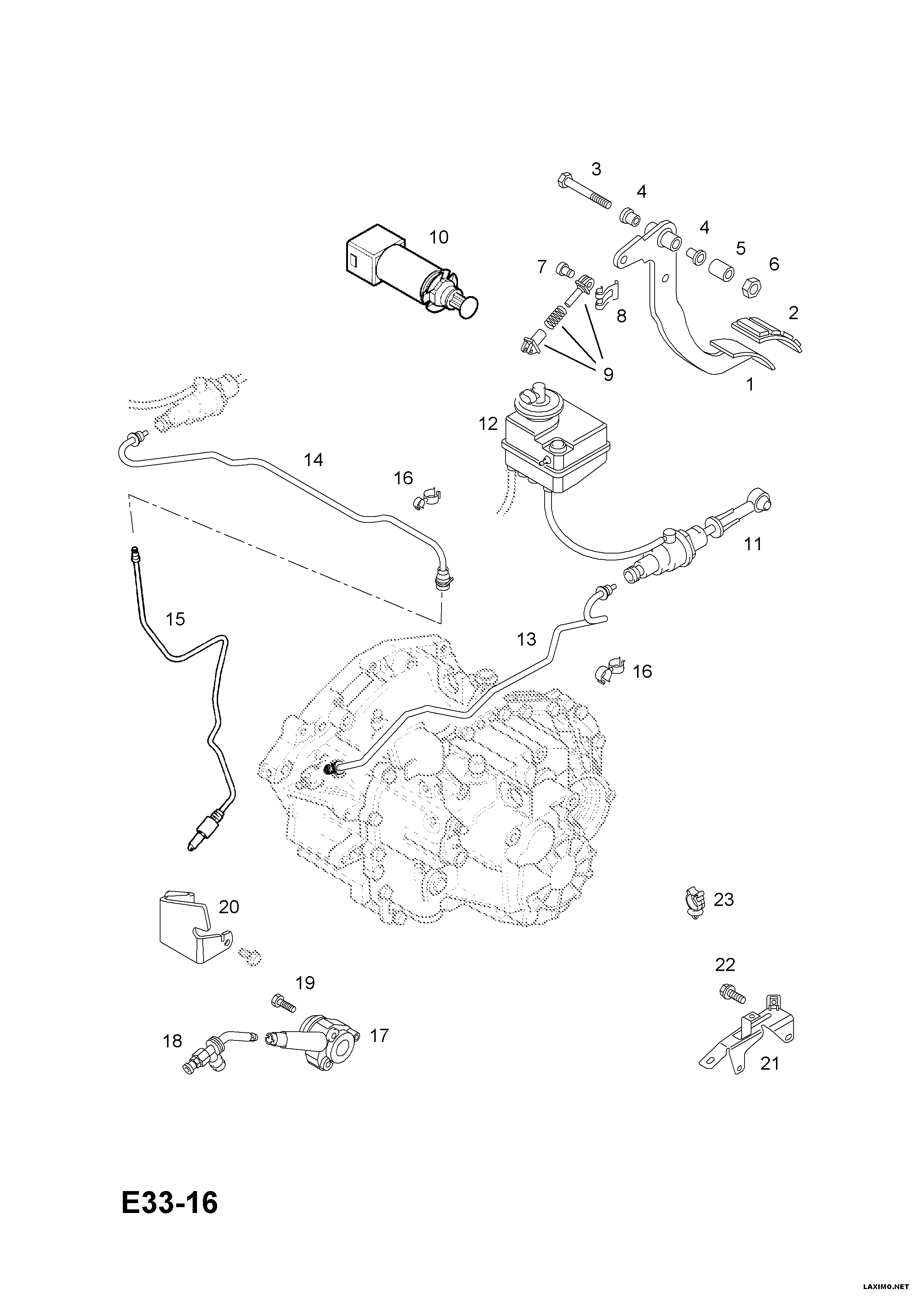 Opel 44 52 962 - Hüdrauliline survelaager,sidur onlydrive.pro