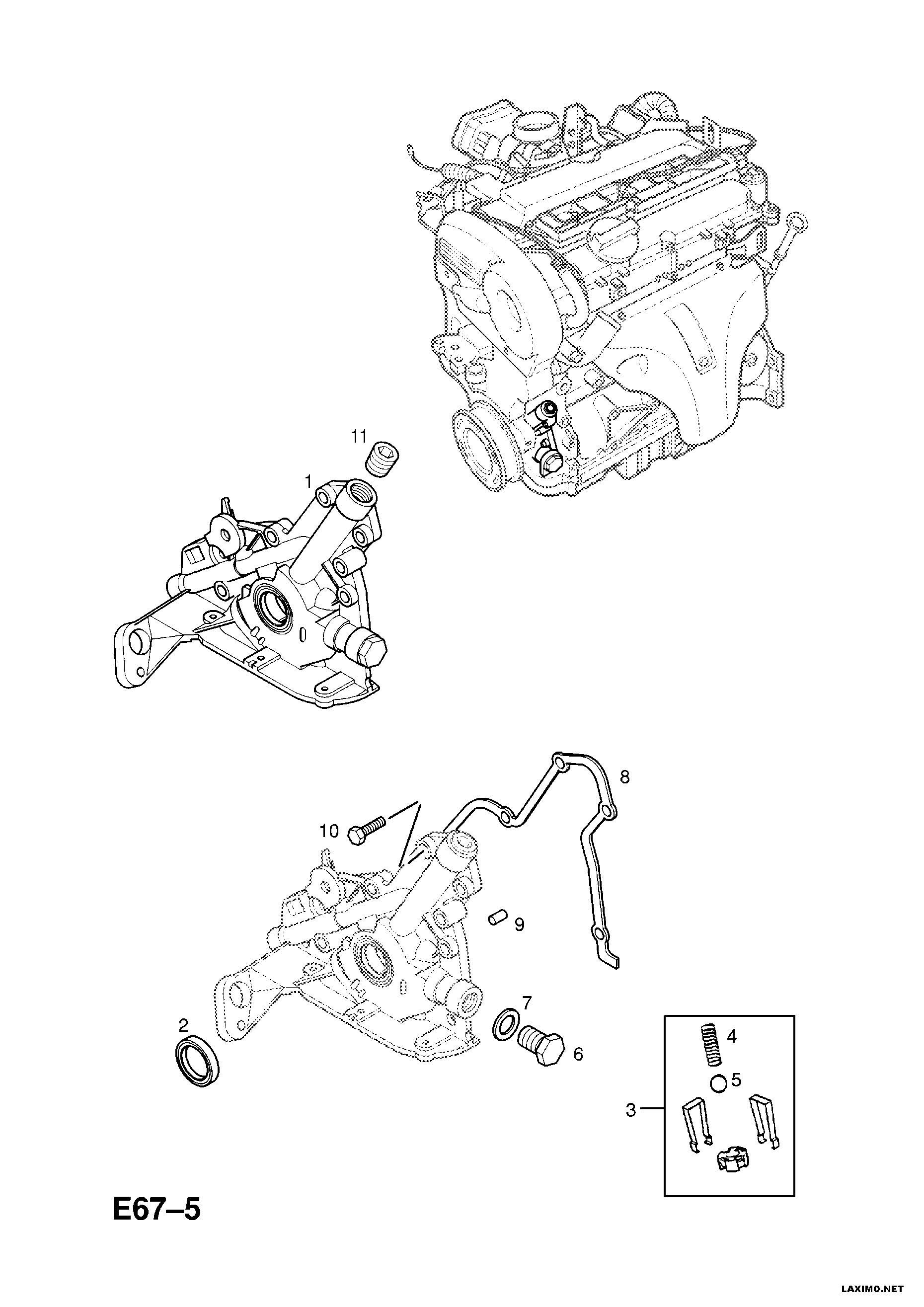 Opel 6 46 260 - X18xe1[2h9], z18xe[2h9], z18xel[l97] petrol engines - oil pump a: 1 pcs. onlydrive.pro