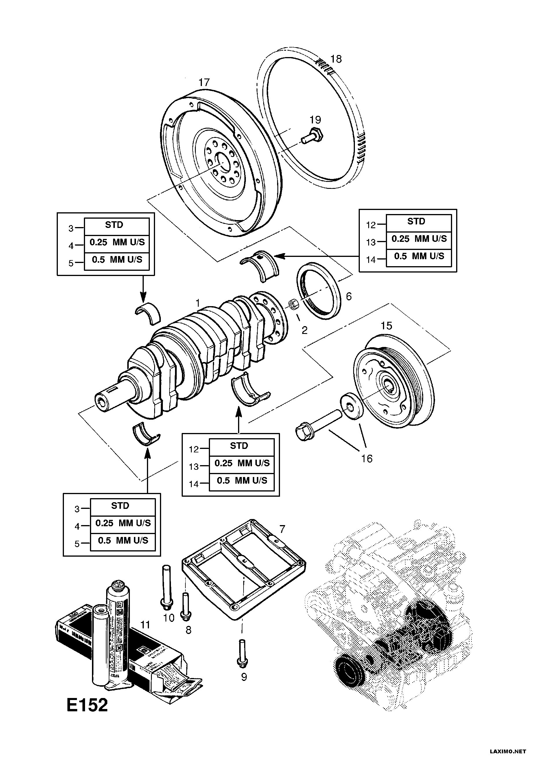 Opel 56 14 415 - Belt Pulley, crankshaft onlydrive.pro