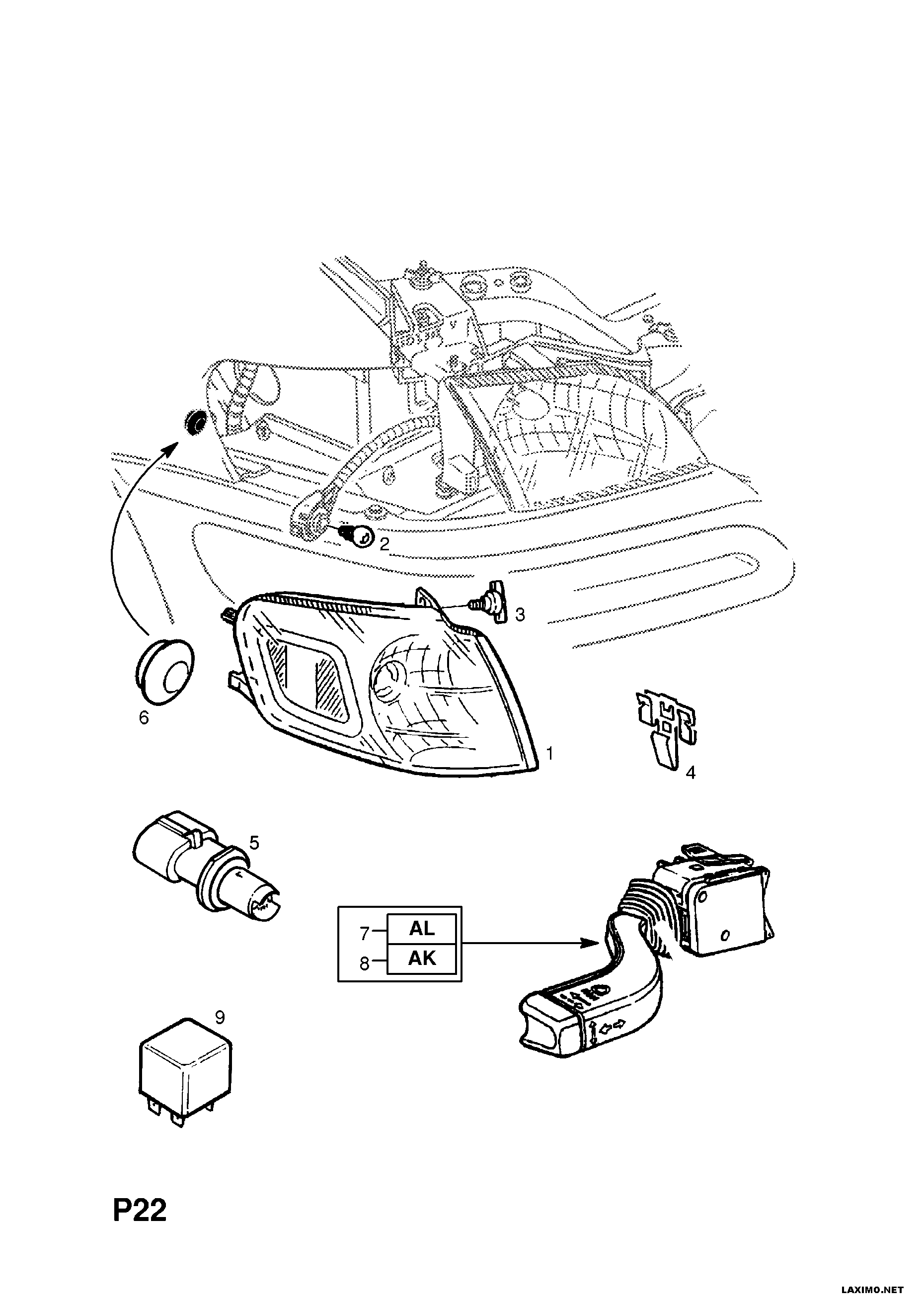 Opel 62 38 553 - Pagrieziena signāla pārtraucējs onlydrive.pro